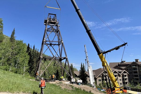 The historic Daly West Headframe