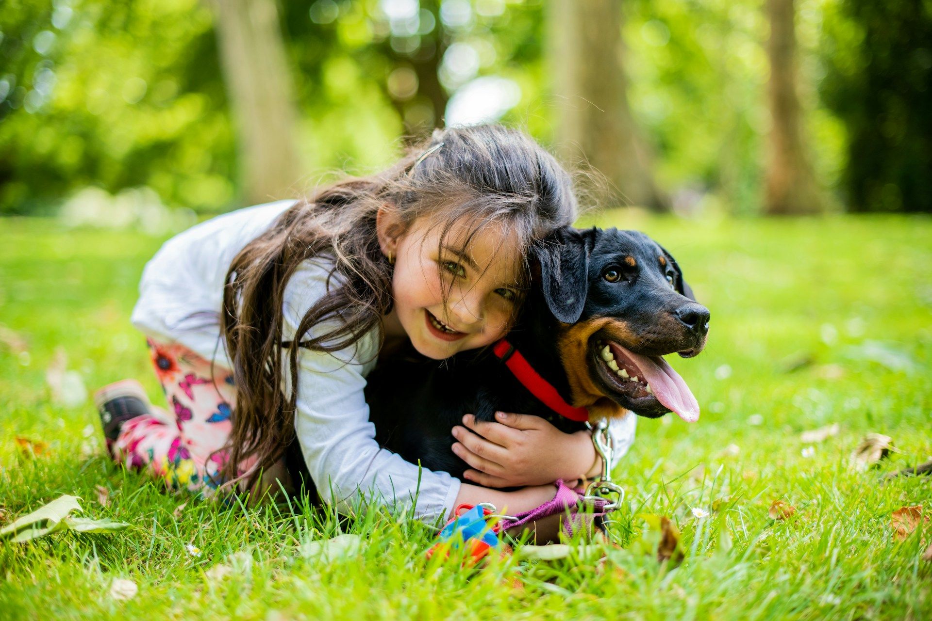 Girl with Dog